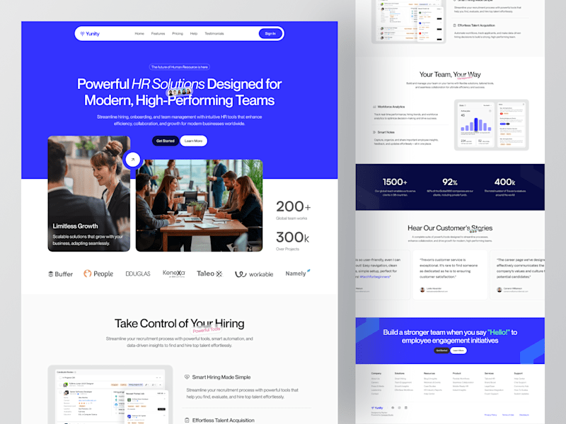 Cover image for Yunity - HR ⏐ Landing Page
