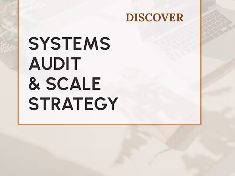 Cover image for Systems Audit & Scale Strategy