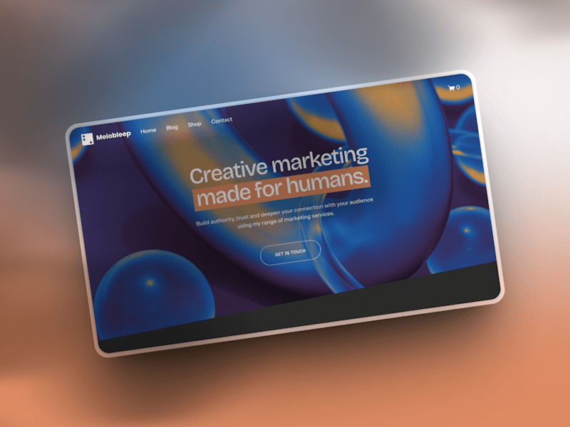 Cover image for Melobleep | Brand Website in Squarespace
