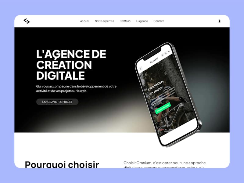 Cover image for Website of a French digital design agency