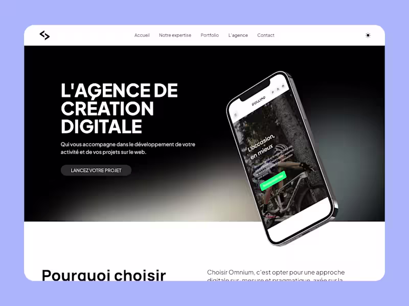Cover image for Website of a French digital design agency
