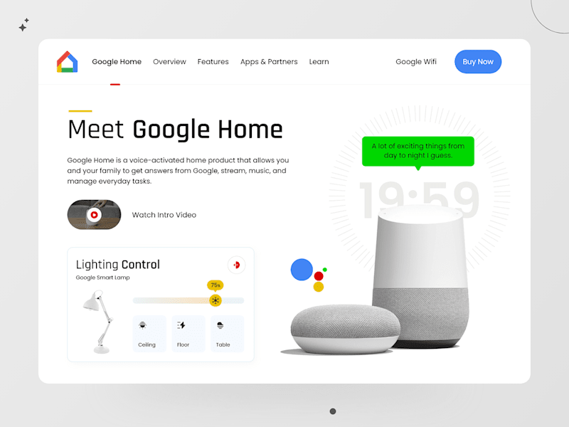 Cover image for Redesign - MEET GOOGLE HOME