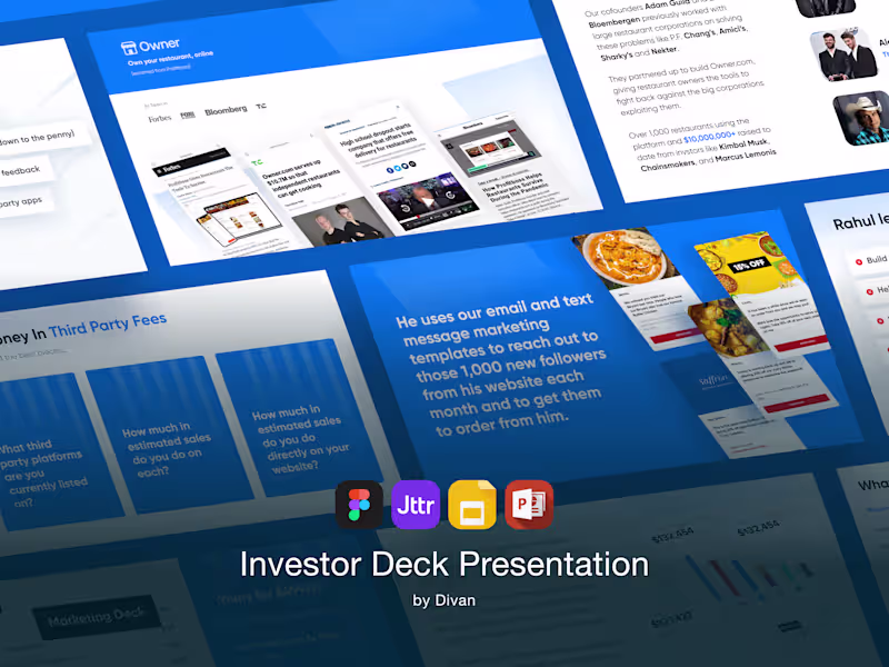 Cover image for Investor Presentation Design Service | Startup & VC Pitch Decks