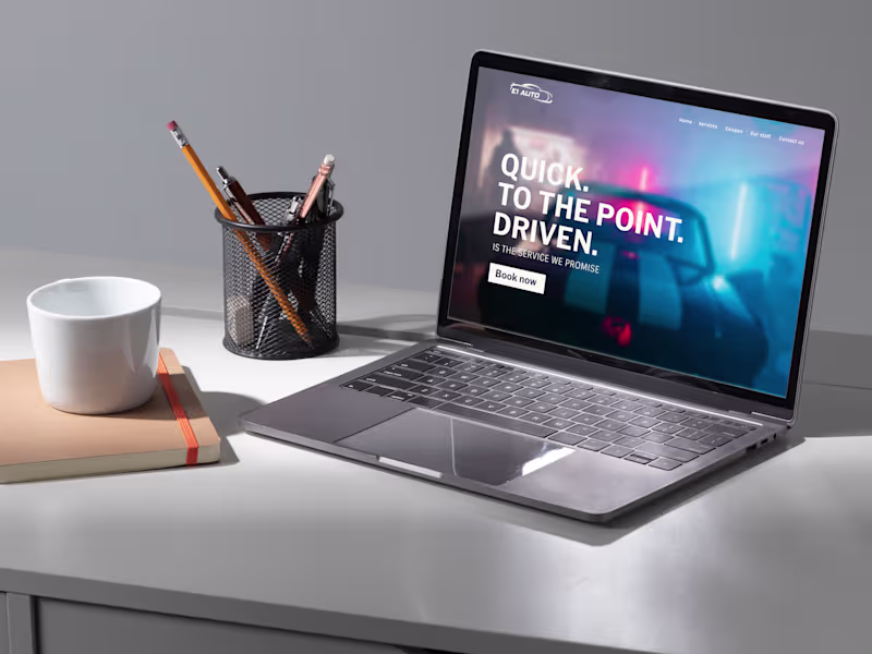 Cover image for E1 Auto Homepage redesign | UI/X Design