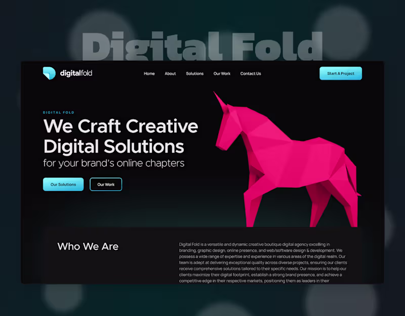 Cover image for Digital Fold - Figma to Webflow Conversion