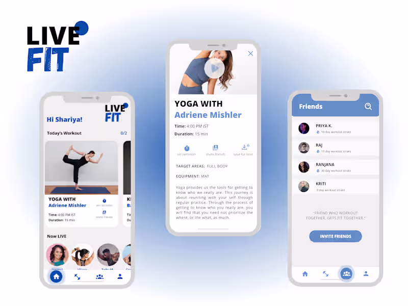 Cover image for LIVE Fit- A LIVE Workout App