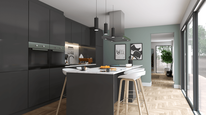 Cover image for Modern and Minimalist Kitchen Interior