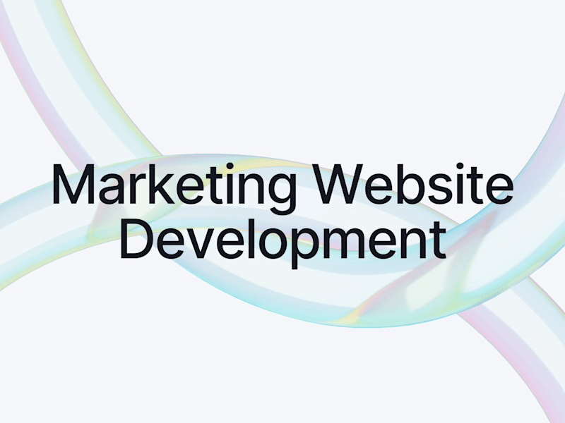 Cover image for Marketing Website Development