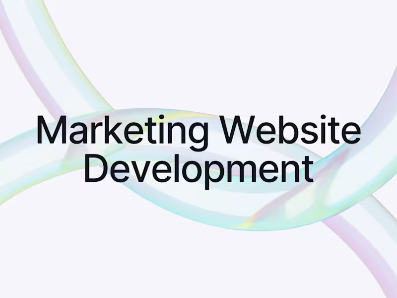 Cover image for Marketing Website Development