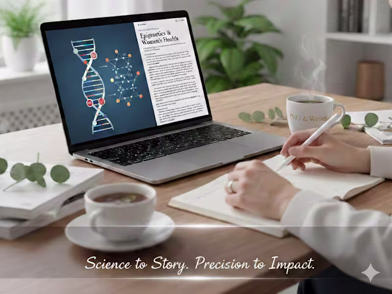 Cover image for Scientific Proofreading & Editing by a PhD Biochemist