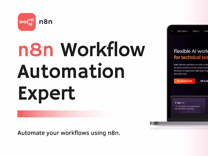 Cover image for Automate your workflows using n8n