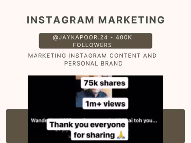 Cover image for Instagram Personal Brand Management