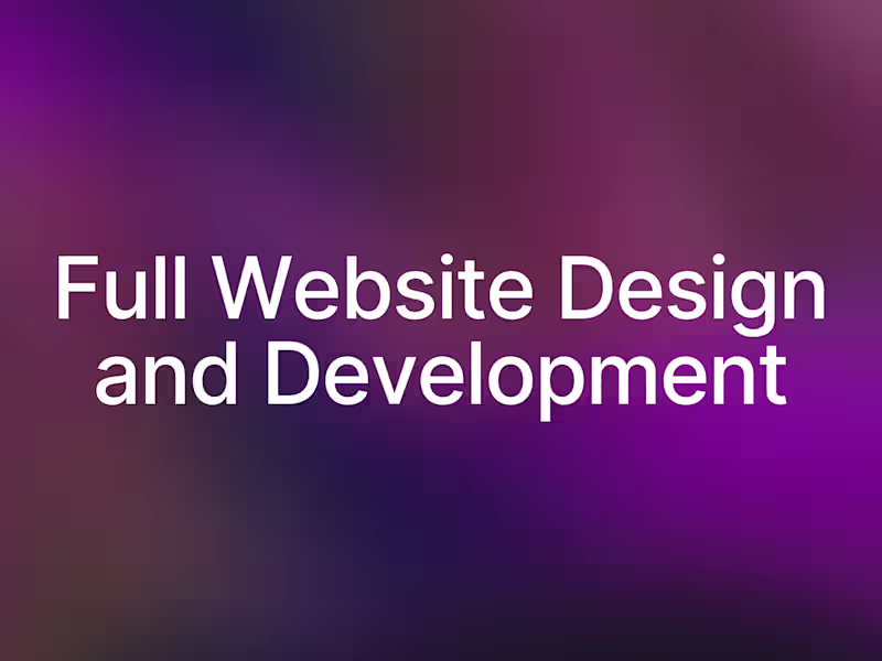 Cover image for Full Multipage Web Design in Figma & Framer Development