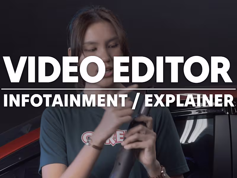 Cover image for Editing an informational explainer / tutorial