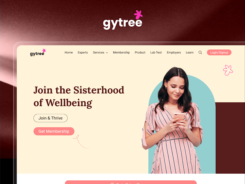 Cover image for Gytree:Health and Wellness Website UI/UX Design