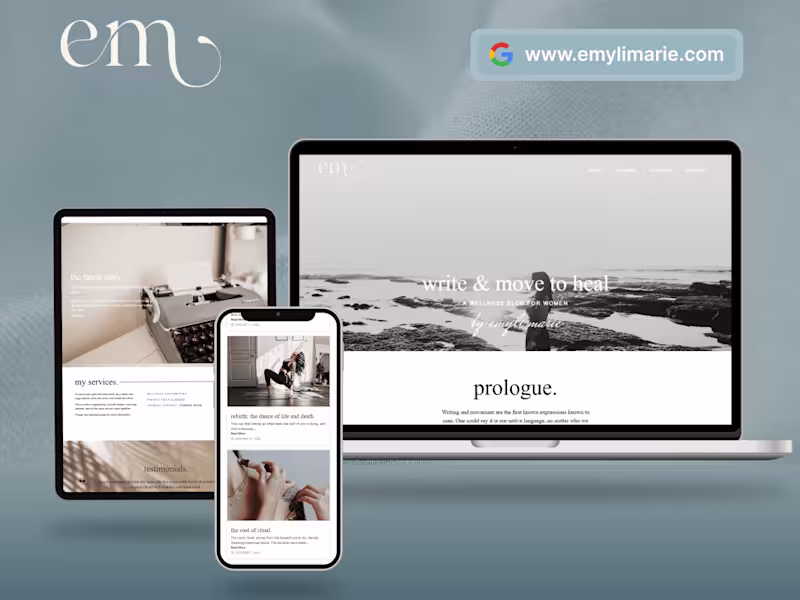 Cover image for Develop Custom Design for Wellness Blog