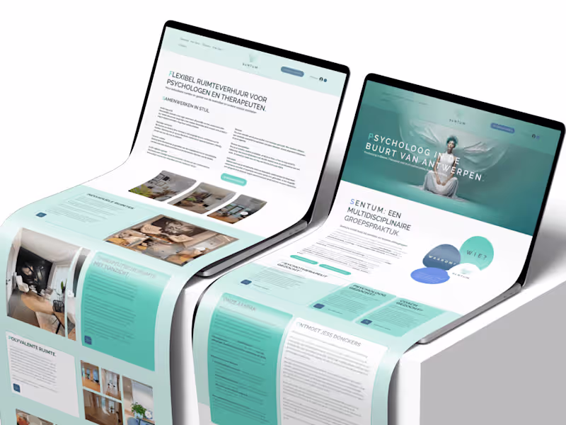 Cover image for SENTUM Psychology Practice - Complete Website Redesign