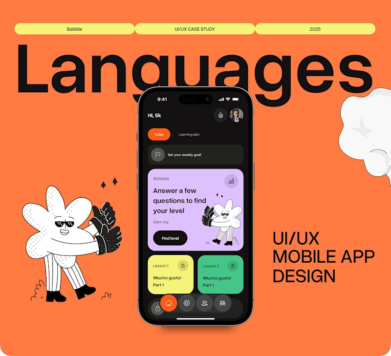 Cover image for Babbel - Language Learning app | UI &UX case study