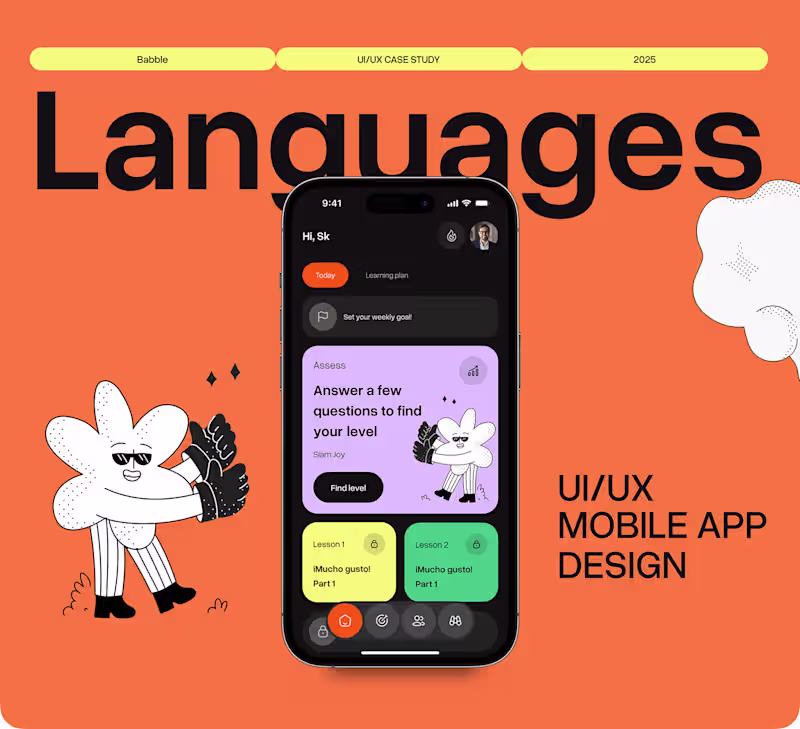 Cover image for Babbel - Language Learning app | UI &UX case study