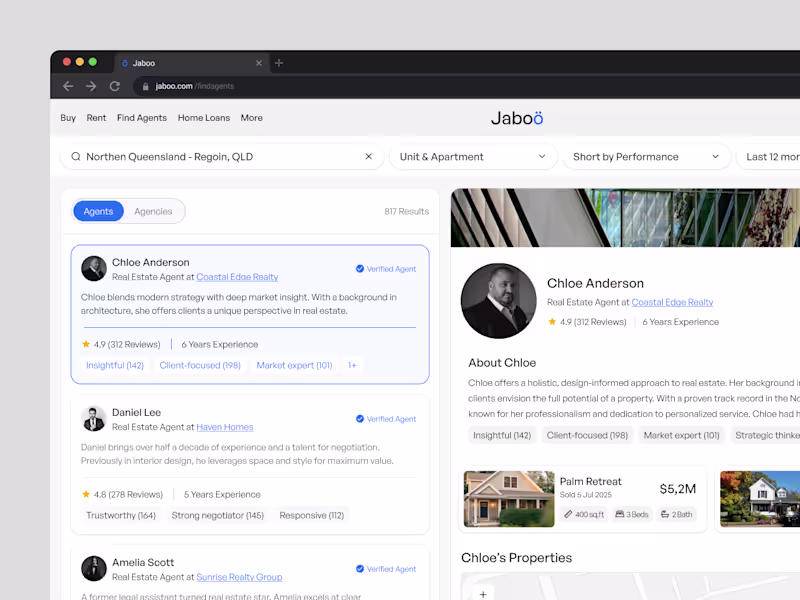 Cover image for Jaboo - Real Estate Dashboard