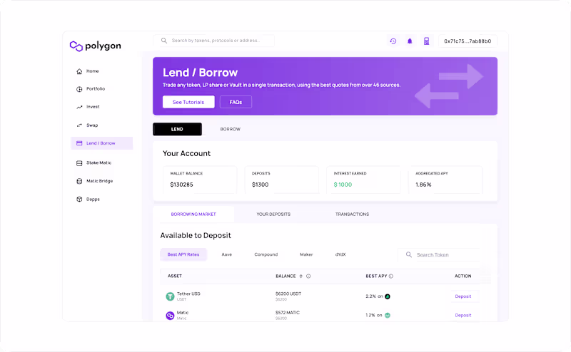 Cover image for Polygon Wallet redesign