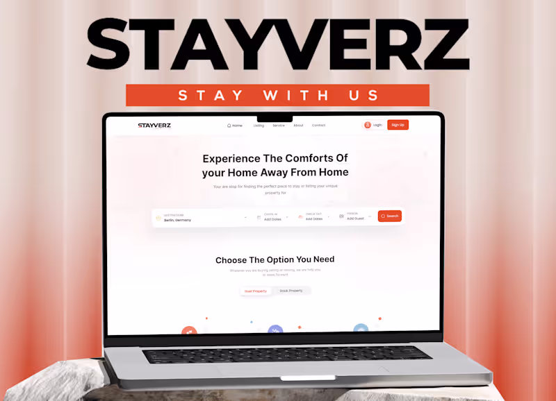 Cover image for Stayverz - Ultimate "Home Away From Home" Experience