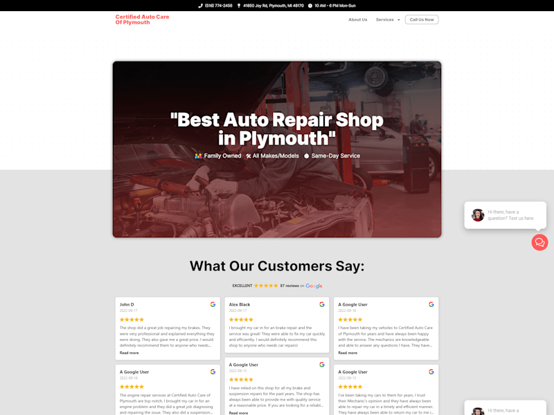 Cover image for Certified Auto Care of Plymouth