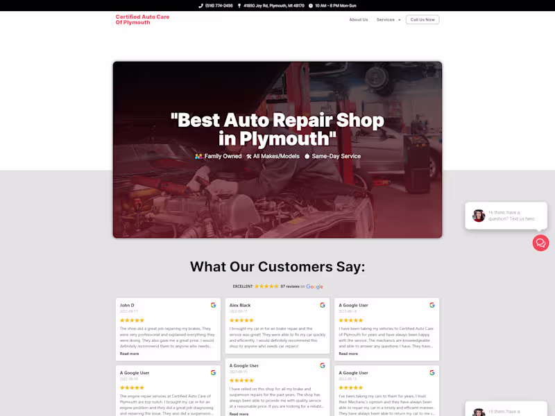 Cover image for Certified Auto Care of Plymouth