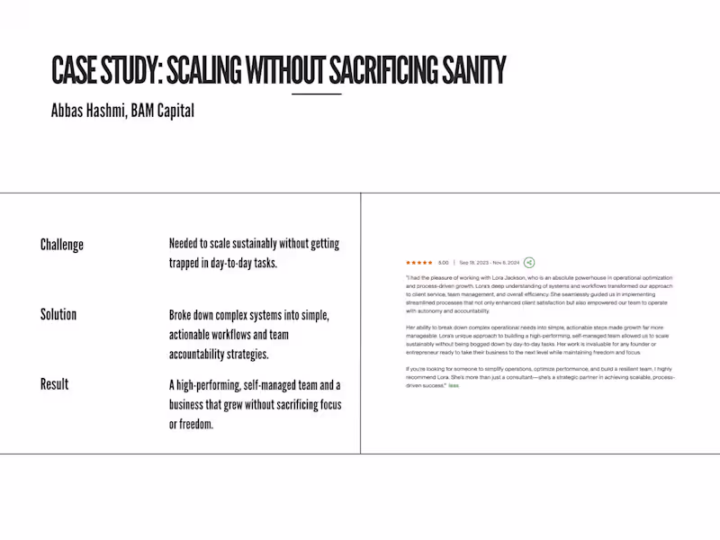 Cover image for Scaling Without Sacrificing Sanity for BAM Capital