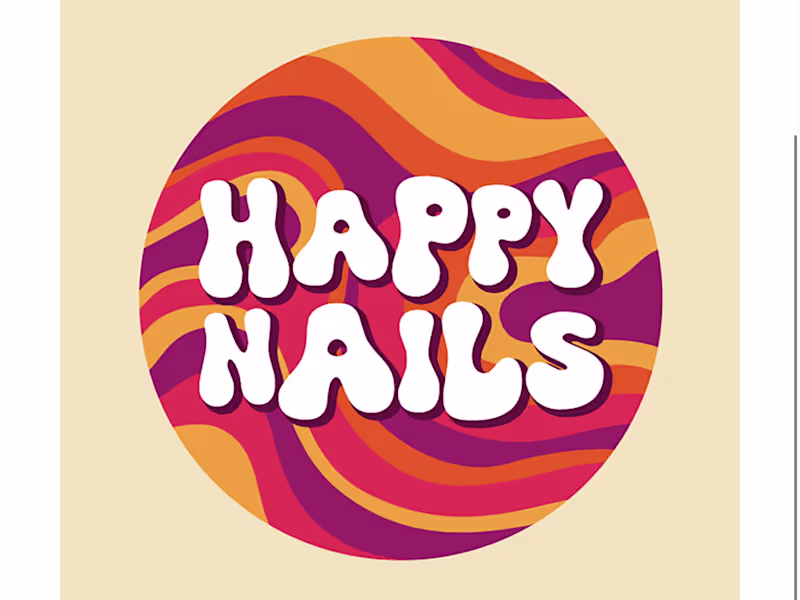 Cover image for Happy Nails Logo Design