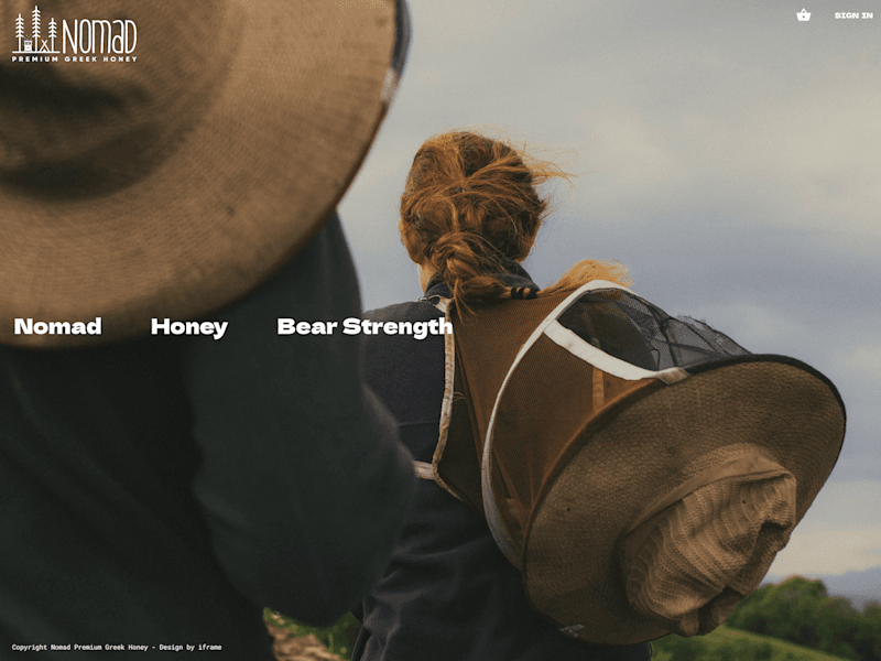 Cover image for Nomad Honey UI design