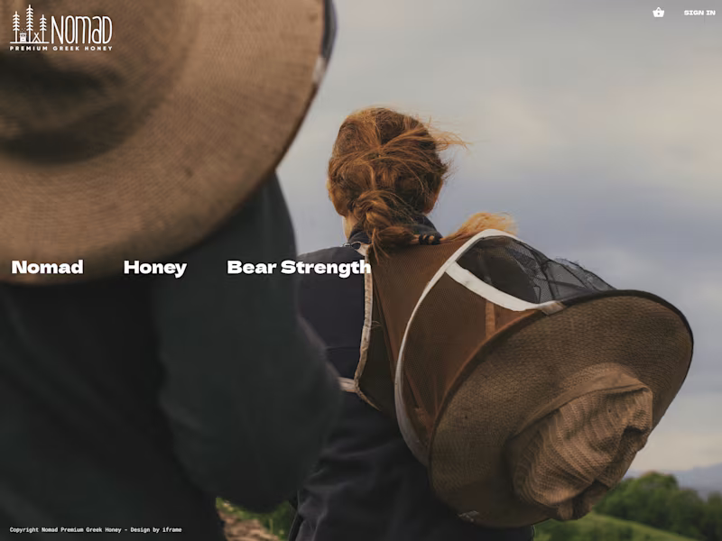 Cover image for Nomad Honey UI design
