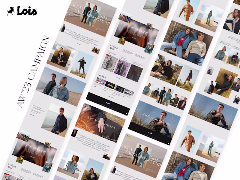 Cover image for Lois Jeans - AW23 Campaign | UX/UI