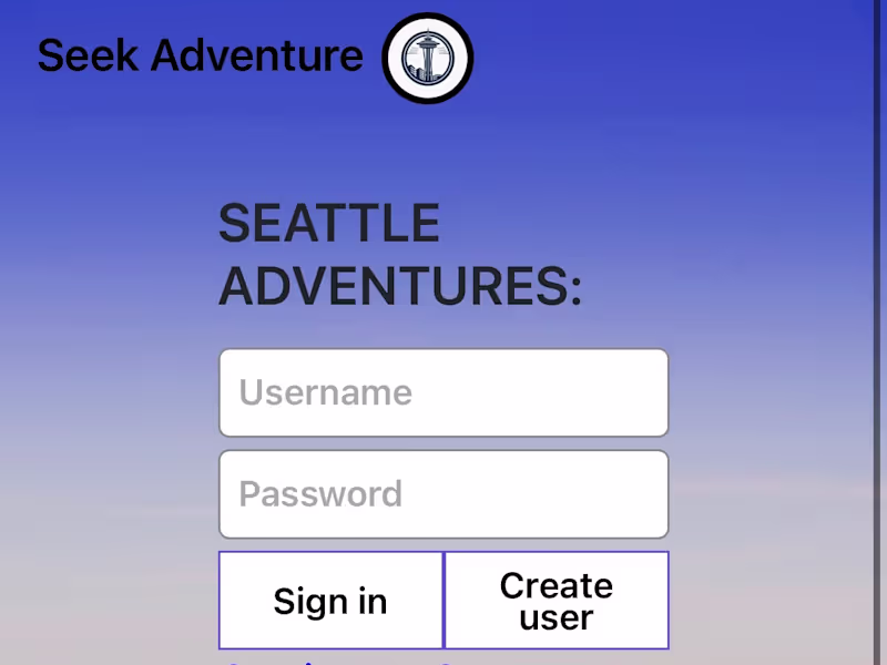 Cover image for Seek Adventure Seattle