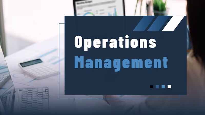 Cover image for Operations Management & QA Testing I support organizations b...