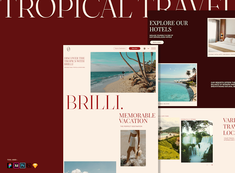Cover image for Brilli. - A Travel Agency For Tropical Adventure