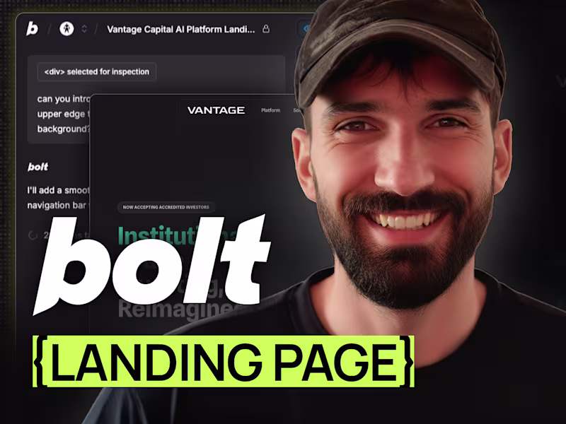 Cover image for Premium Landing Page Built with Bolt.new in 48 Hours