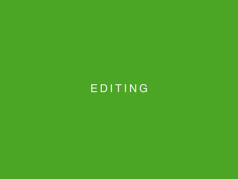 Cover image for Editing
