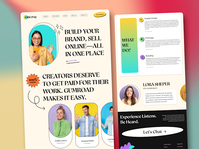 Cover image for Design Agency landing page ui design 🔥