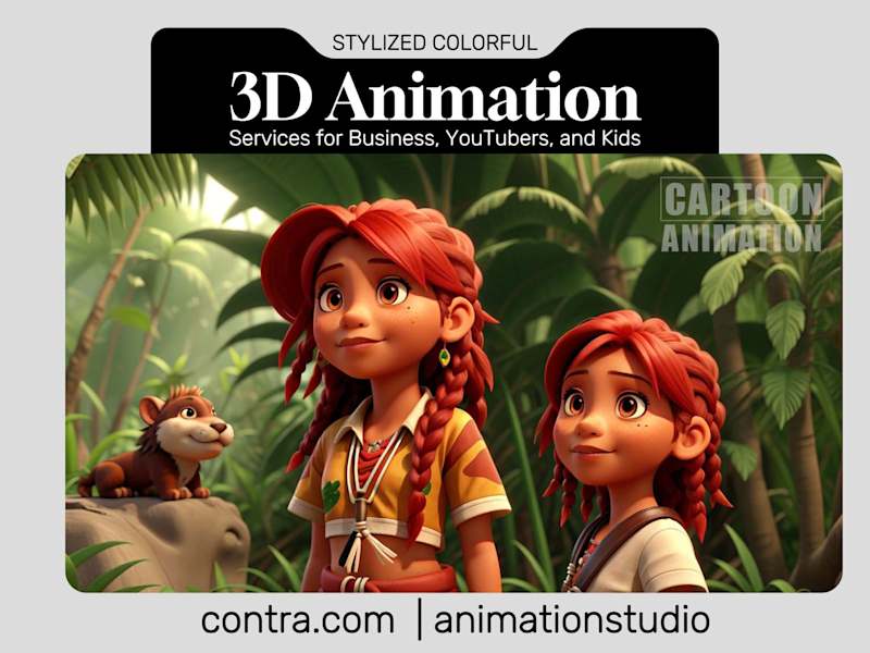 Cover image for Highly Professional Stylized Colorful 3D Animation Services