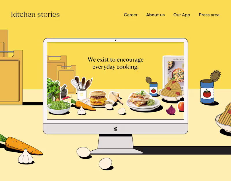 Cover image for Kitchen Stories - Company Pages / Web Design