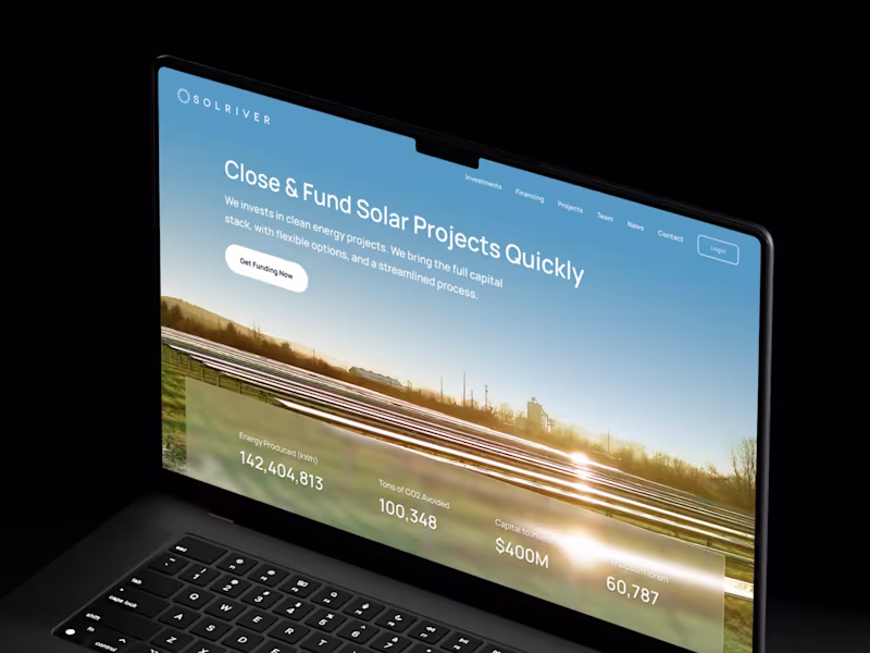 Cover image for Modern, responsive website design in Figma for startups