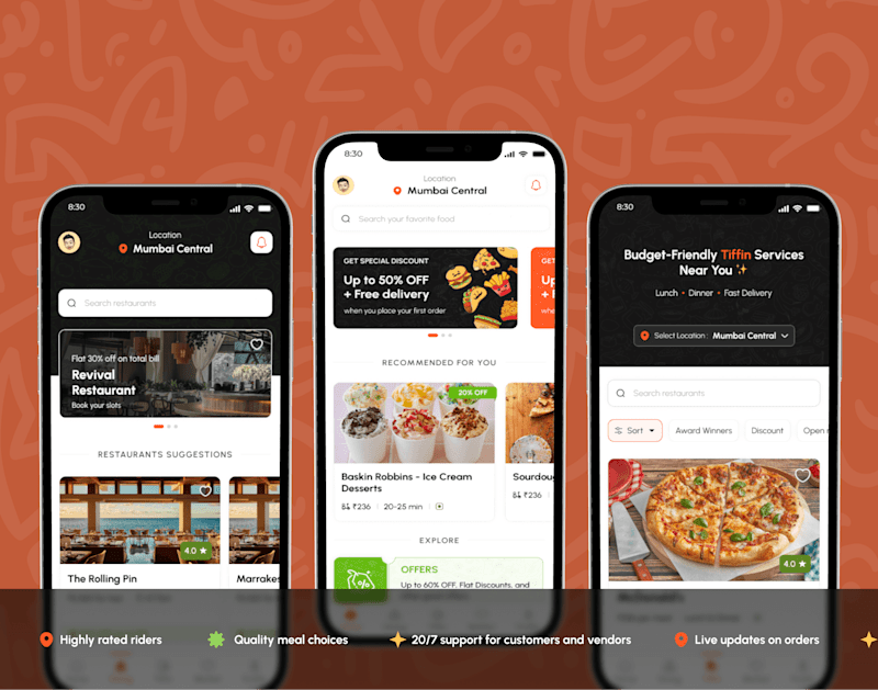 Cover image for Tiffin - Food Ordering/Delivery Mobile Application