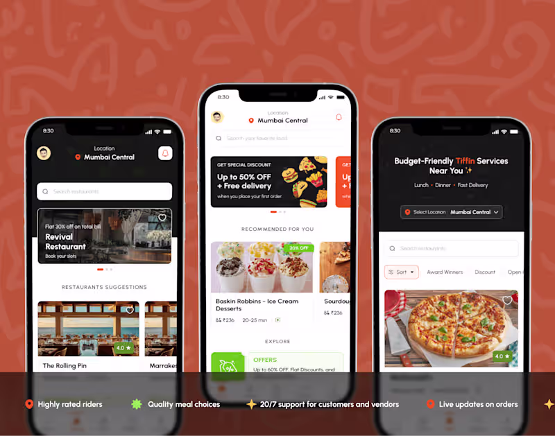 Cover image for Tiffin - Food Ordering/Delivery Mobile Application