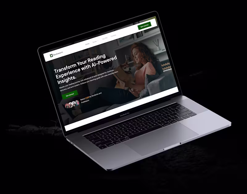 Cover image for Bookworm -Webflow build