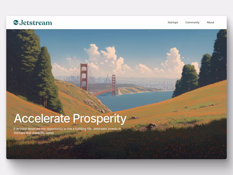 Cover image for Jetstream Landing Page: Community-Driven Redesign