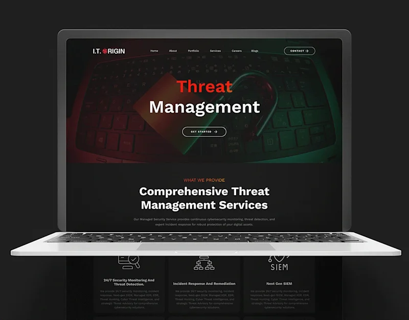 Cover image for Cyber Security Company Website Design