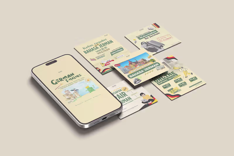 Cover image for Oasis German Course | Social Media Design