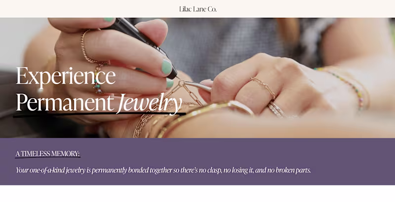 Cover image for Lilac Lane Boutique Website