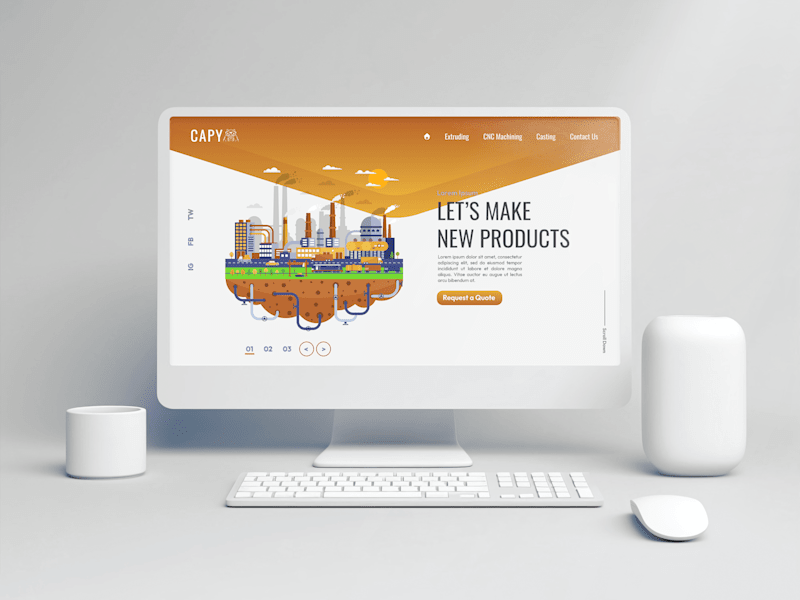 Cover image for Industrial Company Web Design
